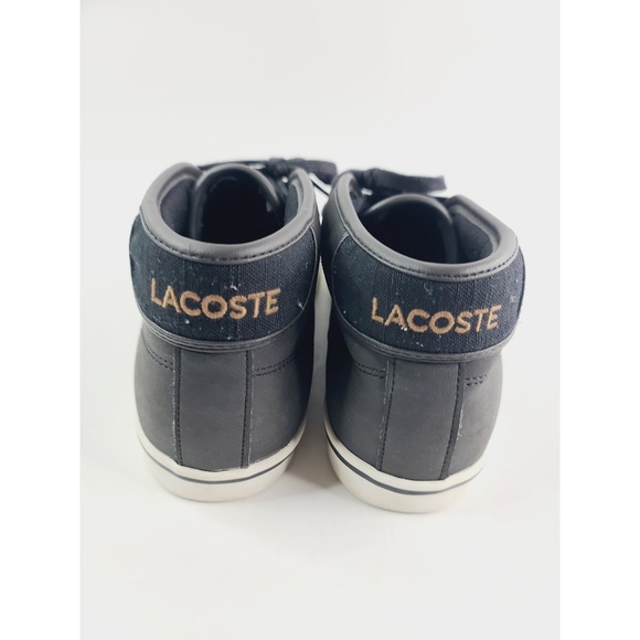 Lacoste High-Top Sneakers, Men's Size 8, Black/White - Picture 3 of 7